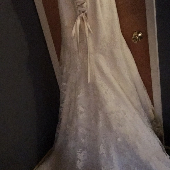 Wedding dress with matching veil